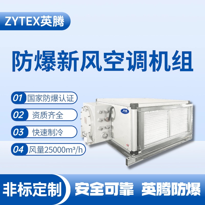 25000風(fēng)量臥式防爆新風(fēng)機(jī)組 油漆廠使用